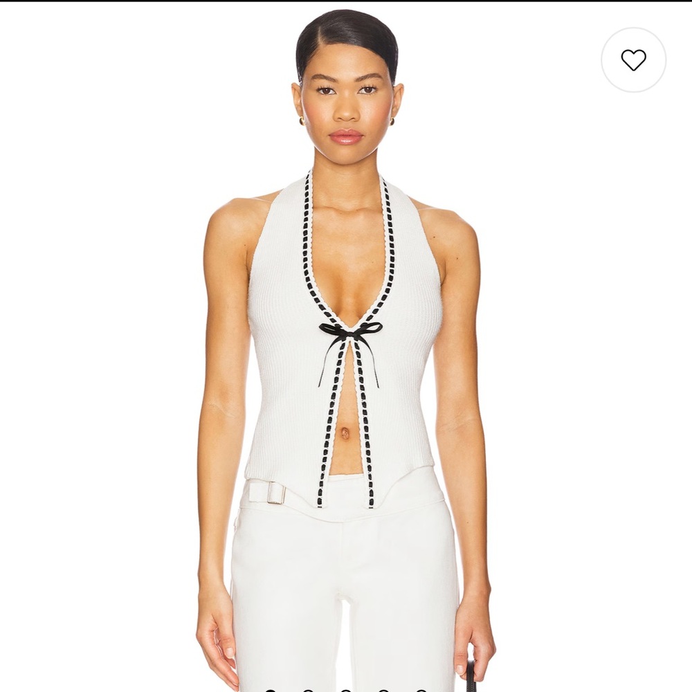 With Jean Gigi White Camisole XXS